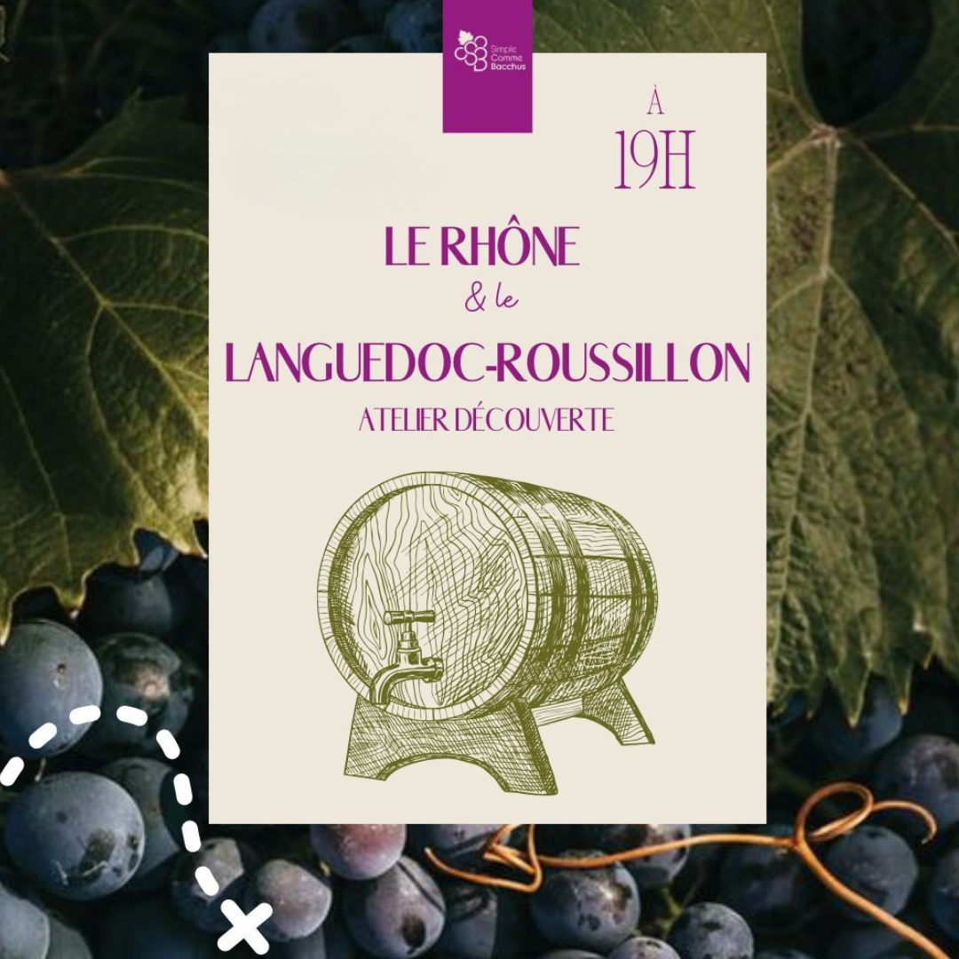 Atelier-découverte de 2h30 : Les vins du Rhône et du Languedoc-Roussillon