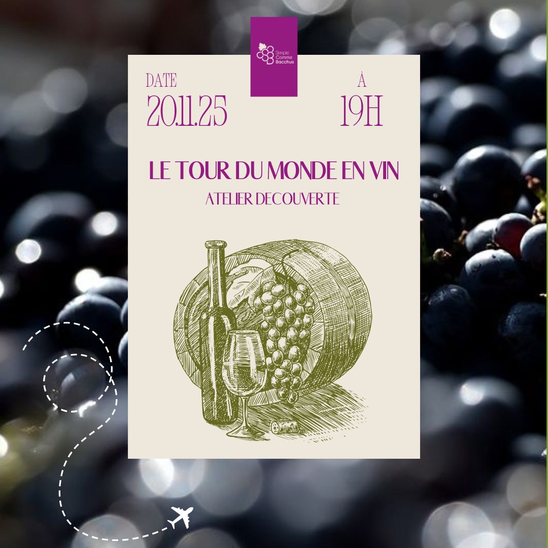 Atelier-découverte de 2h : les vins du monde à Maison Victoire