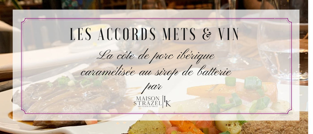 Les accords mets & vin : La côte de porc ibérique caramélisée au sirop de batterie