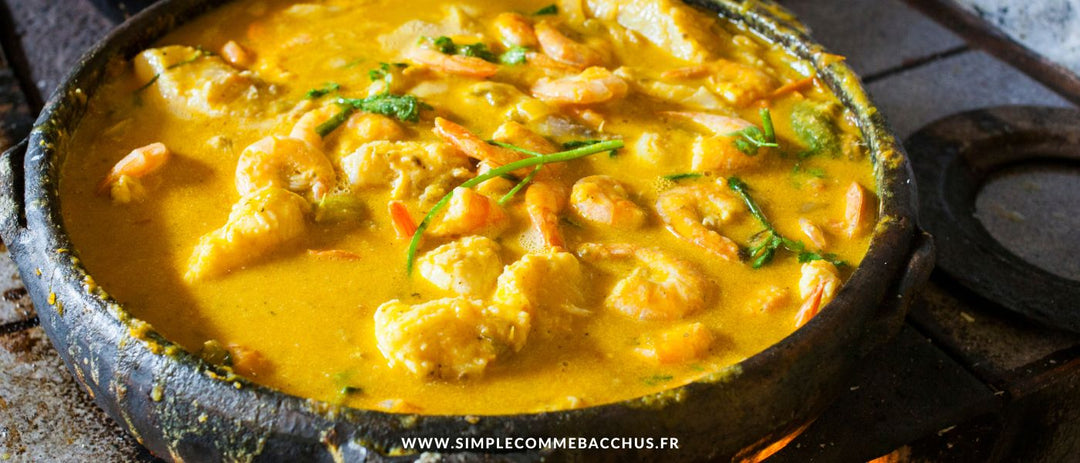Poissons et crustacés mijotés