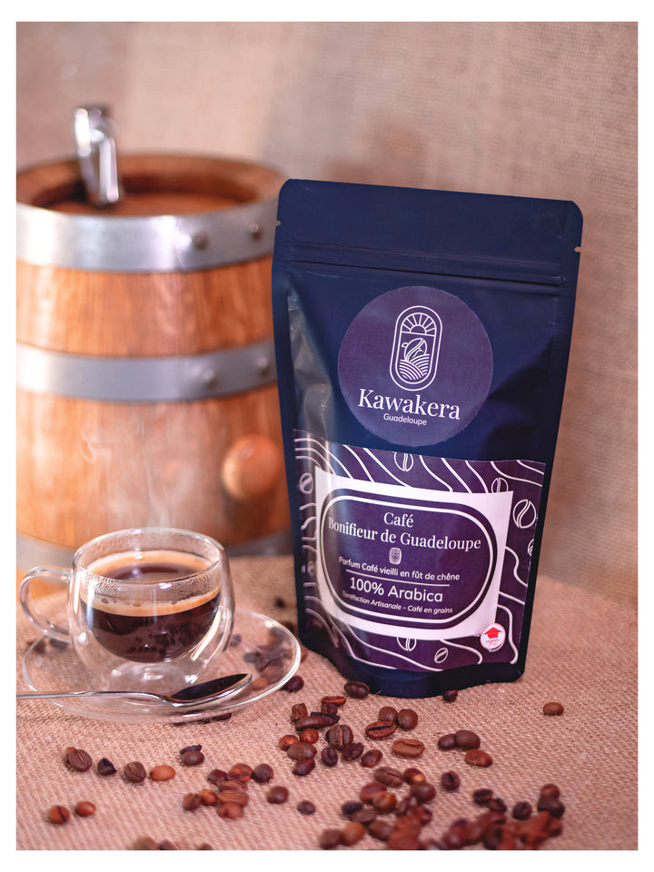 Café en grains Kawakera 100% arabica de Guadeloupe 125g