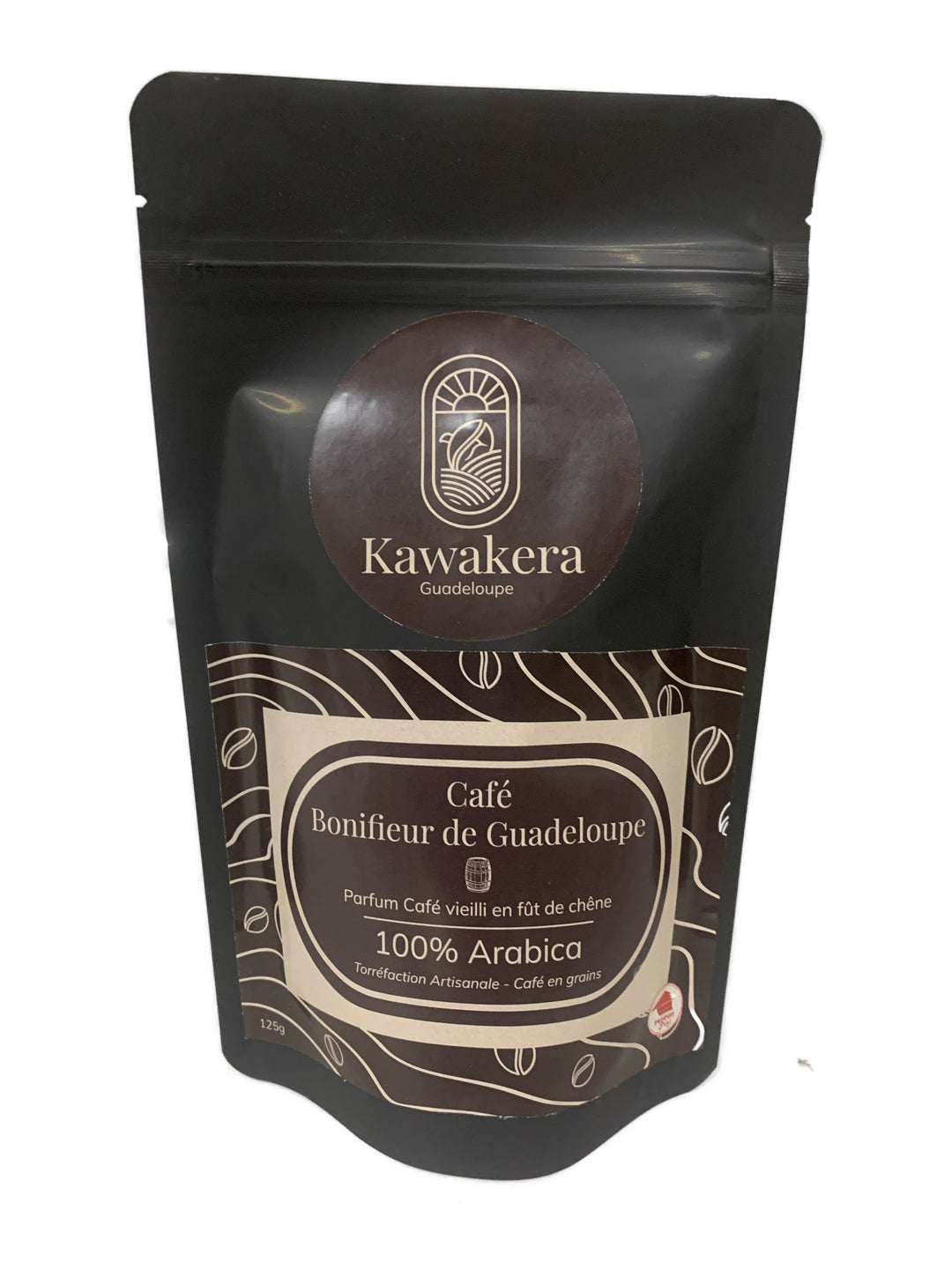 Café en grains Kawakera 100% arabica de Guadeloupe 125g