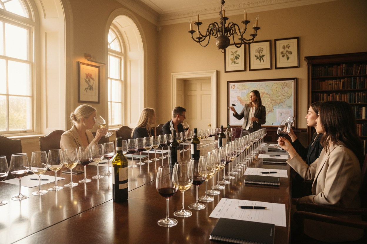 Cour d oenologie tasting 